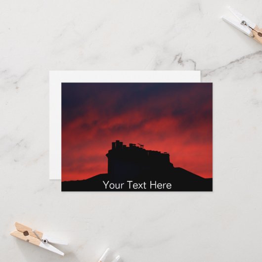  zonnige schoorstenen kaart (Voorkant / Achterkant in situ)