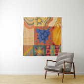 Zonnige Sfeer Patchwork Wandkleed (In Situ (horizontaal))