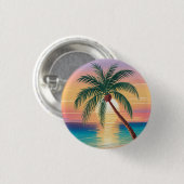 Zonnige Sfeer Ronde Button 3,2 Cm (Voorkant /achterkant)