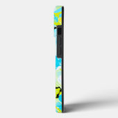 Zonnige Sky Serenade: Blauw Gele Graffiti Harten Case-Mate iPhone Case (Achterkant / Links)