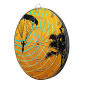 zonnige skydiver dartbord (Voorkant Rechts)