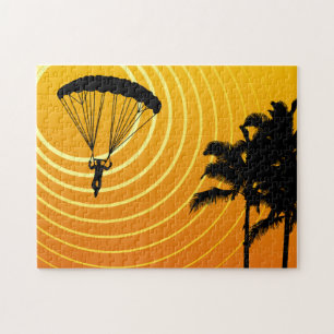 zonnige skydiver legpuzzel