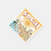 Zonnige SoCal servetten (Hoek)