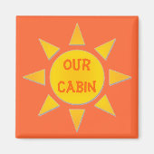 Zonnige Stateroom deur marker magneet (Voorkant)