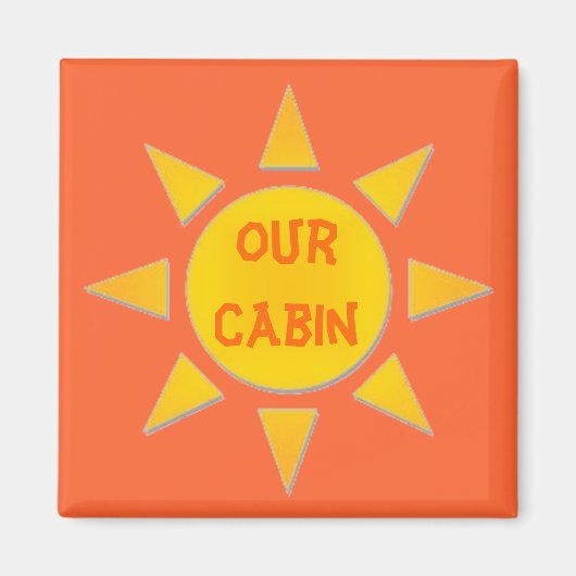 Zonnige Stateroom deur marker magneet (Voorkant)