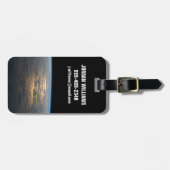 Zonnige stralen van een deels bewolkt zuiden van d bagagelabel (Voorkant horizontaal)