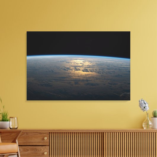 Zonnige stralen van een deels bewolkt zuiden van d canvas afdruk (Insitu (Woonkamer))