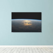 Zonnige stralen van een deels bewolkt zuiden van d canvas afdruk (Insitu (Houten vloer))