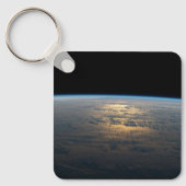 Zonnige stralen van een deels bewolkt zuiden van d sleutelhanger (Voorkant)