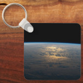 Zonnige stralen van een deels bewolkt zuiden van d sleutelhanger (Voorkant)