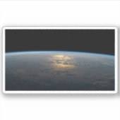 Zonnige stralen van een deels bewolkt zuiden van d sticker (Voorkant)