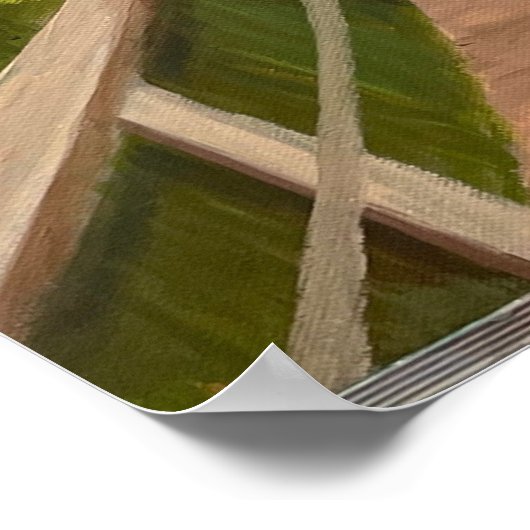 Zonnige strand ontsnapping poster (Hoek)