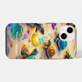"Zonnige Strand Vrienden" iPhone Hoesje (Achterkant horizontaal)