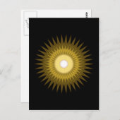 zonnige symbolen briefkaart (Voorkant / Achterkant)