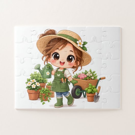 Zonnige Tuin Helper Legpuzzel (Horizontaal)