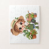 Zonnige Tuin Helper Legpuzzel (Verticaal)