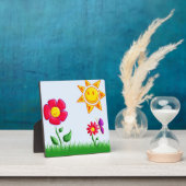 Zonnige tuin illustratie fotoplaat (Insitu)