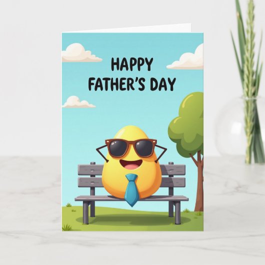 Zonnige Vaderdag Scene Card Kaart (Voorkant)