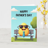 Zonnige Vaderdag Scene Card Kaart (Gele Bloem)