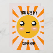 Zonnige Valentijn Feestdagenkaart (Voorkant / Achterkant)