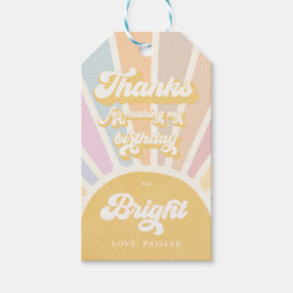 Zonnige Verjaardag Boho 1e Reis Rond De Zon Cadeaulabel