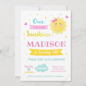 Zonnige Verjaardags Uitnodigingen (Voorkant)