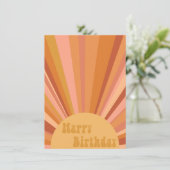 Zonnige verjaardagskaart (Staand voorkant)