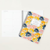 Zonnige Waterverf Bloemenpatroon Monogram 2025 Planner (Display)