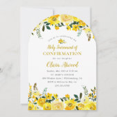 Zonnige weide bloembevestiging kaart (Voorkant)