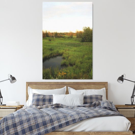 Zonnige Weide Canvas Afdruk (Insitu (Slaapkamer))