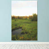 Zonnige Weide Canvas Afdruk (Insitu (Houten vloer))