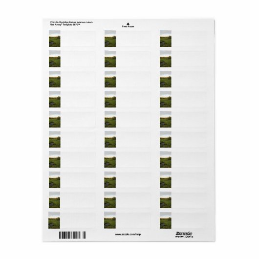 Zonnige Weide Etiket (Full Sheet)