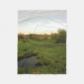 Zonnige Weide Fleece Deken (Voorkant)