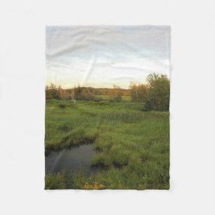 Zonnige Weide Fleece Deken