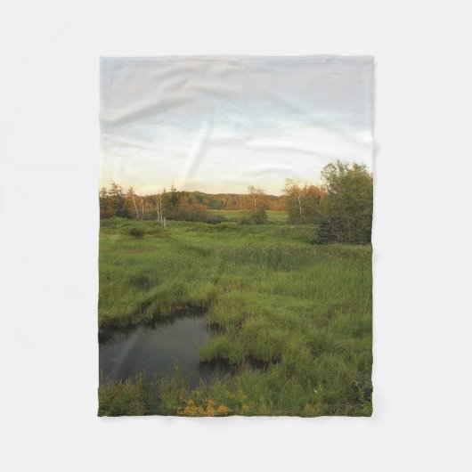 Zonnige Weide Fleece Deken (Voorkant)