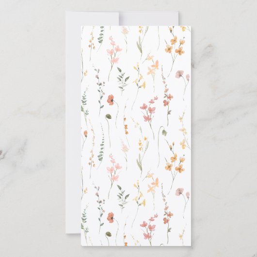 Zonnige Wilde Bloemen Bruiloft Gradiënt ID1023 (Achterkant)