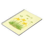 Zonnige Wilde Bloemen & Vlinders Klassiek Notitieb Notitieboek (Linkerzijde)