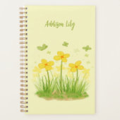 Zonnige Wilde Bloemen & Vlinders Planner met Harde (Voorkant)