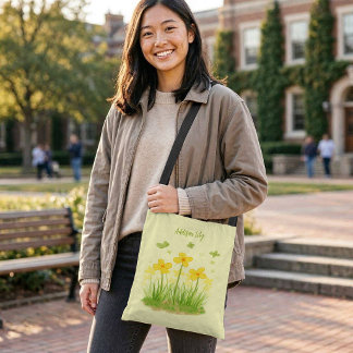 Zonnige Wilde Bloemen & Vlinders Schoudertas Crossbody Tas