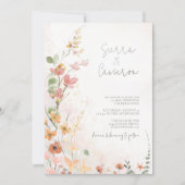 Zonnige Wildflower Bruiloft Gradiënt ID1023 Kaart (Voorkant)