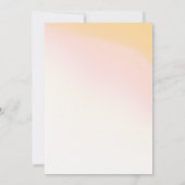 Zonnige Wildflower Bruiloft Gradiënt ID1023 Kaart (Achterkant)