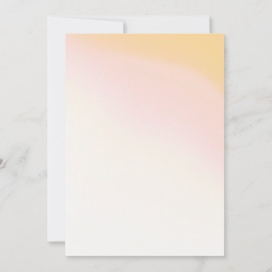 Zonnige Wildflower Bruiloft Gradiënt ID1023 Kaart (Achterkant)