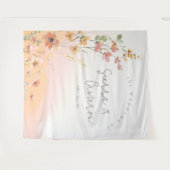 Zonnige Wildflower Bruiloft Gradiënt ID1023 Wandkleed (Voorkant (horizontaal))