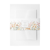 Zonnige Wildflower Bruiloft Grens ID1023 Uitnodigingen Wikkel (Voorkant Voorbeeld)