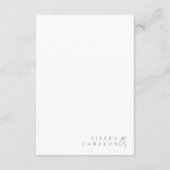 Zonnige Wildflower Bruiloft Spray ID1023 Informatiekaartje (Achterkant)