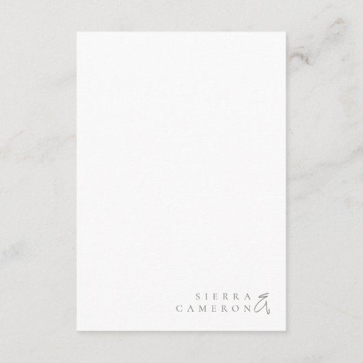 Zonnige Wildflower Bruiloft Spray ID1023 Informatiekaartje (Achterkant)