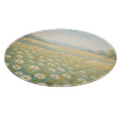 Zonnige Witte Madelief Weide Wilde Bloemen Veld Snijplank (Hoek)