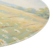 Zonnige Witte Madelief Weide Wilde Bloemen Veld Snijplank (Hoek)