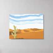 Zonnige woestijndag canvas afdruk (Voorkant)