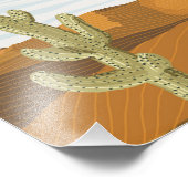 Zonnige woestijndag foto afdruk (Hoek)